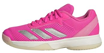 Adidas Unisex - Bambini Courtflash Kids Tennis Shoes, Lucid Pink/Silver Metallic/Bliss Pink, 37 1/3 EU