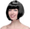 peluca negra corta para mujer,Peluca Negra Corta con Flequillo Peluca para mujeres corta pelucas de pelo sintético natural para disfraces diarios y fiestas temáticas