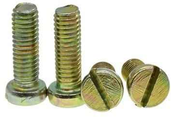 M2 M2.5 M3 M4 M5 M6 Carbon Steel Slotted Cap Head Slot Column Round Cheese Head Screw(M5-20mm(10pcs))