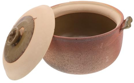 Amosfun Pentola Terracotta Per Induzione Pentole in Terracotta Per Cucinare Per Brasatura e Stufatura