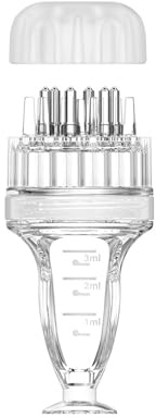 HUATEEN Hair Applicator Bottle,Scalp Massage and Oil Applicator Bottle 2-in-1 Scalp Oil Massager Comb Head Massage Brush for Growth Hair Treatment,Medicine,Essential Serum