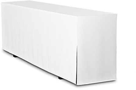 TexDeko 2er Pack Biertischhussen Premium 220 x 80cm Weiß für Bierzeltgarnitur | blickdichte Hussen für Festzeltgarnitur, strapazierfähig in Gastronomie-Qualität, EU-Produkt