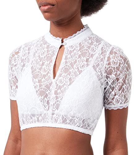 Stockerpoint Damen Liona Dirndlbluse, Weiss, 38