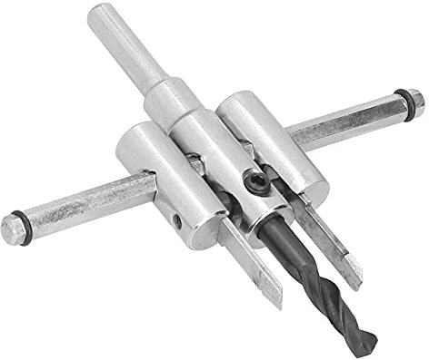 Fresa per Fori Circolari Regolabile Kit per Punta Trapano per Legno Taglio Rotondo Lavorazione del Legno Strumenti Fai Te Lavorazione del Legno Foro Elicoidale