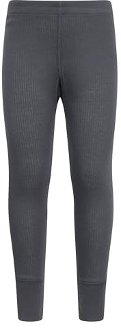 Mountain Warehouse Pantalon Thermique Enfants Talus - séchage Rapide,léger, Haute Absorption, Entretien Facile - pour Camper par Temps Froid, Hiver Gris Fer 7-8 Ans