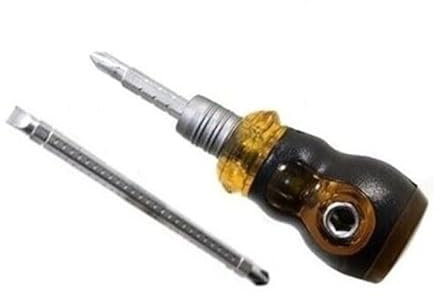 CACCIAVITE GIRAVITE NANO 2 PUNTE TAGLIO E CROCE CR-V MANICO DOPPIO INSERIMENTO