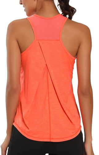 Dawnrole Camisetas Tirantes Mujer Gimnasia Yoga Corriendo Atlético Tops