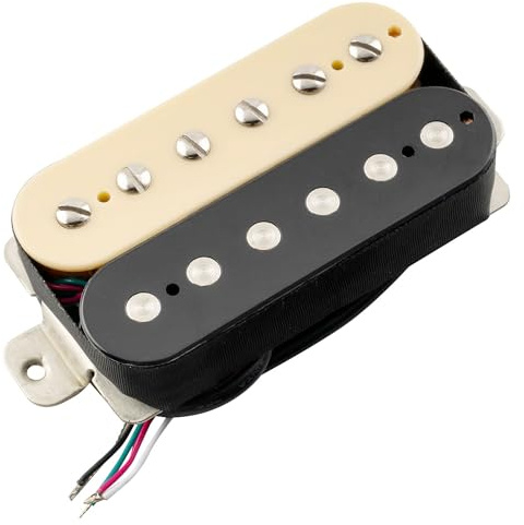 Musiclily Pro LP-OBLA Alnico 5 Micro Humbucker Découvert Manche Pickup pour Guitare électrique, Zebra