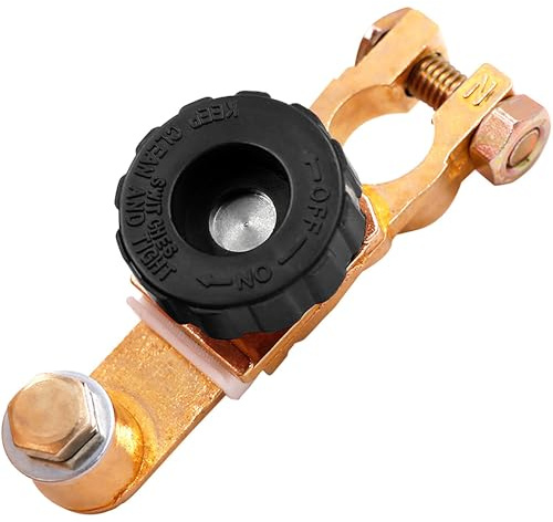 Interruttore di separazione della batteria, 12 V, interruttore di separazione della batteria, interruttore di separazione per auto, camion, barca, veicoli (rame)
