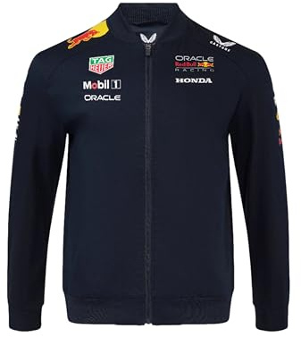 Castore Red Bull Racing F1 2025 Team Bomber Jacket (FR/ES, Alpha/lettres, L, Taille normale, Taille normale, Bleu)