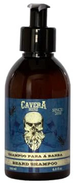 Cavera Beetle Champú para Barba 200 ml Limpieza Profunda con Hidratación Aceite de Argán Protección de la Piel y Eliminación de Residuos