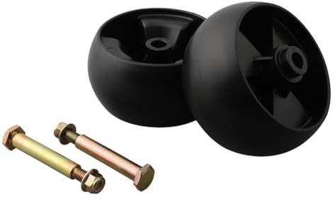 Comphic 2 Ruote da 5 Pollici e Bulloni per Asse per Tosaerba /, Macchine da Giardino