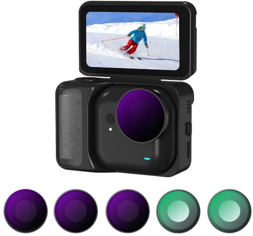 BeisDirect Set di filtri ND compatibili con Insta360 GO Ultra, UV CPL ND8 ND16 ND32 filtri polarizzatori a densità neutra per accessori per fotocamera Insta360 GO Ultra (UV)