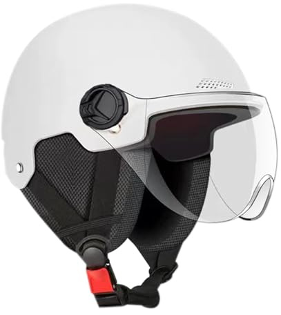 Electric Scooter Helmet, Anti-UV Bike Helmet For Men Women With Visor, Breathable Adjustable Open Face Helmets For Adults, Lightweight Cycling Helmets For Scooter, Skating, Riding