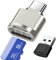Lector de Tarjetas Micro SD USB C, Lector de Tarjetas de Memoria TF con Adaptador USB C a USB, Lector de Tarjetas USB OTG para MacBook, Samsung Galaxy, Portátil, Teléfono Tipo-C