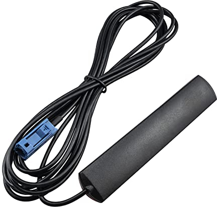 URCIANOW 4G LTE Autoantenne Antenne Fakra Gerade GSM Patch Antenne Blau 3dBi versteckte Windschutzscheibe Klebehalterung 3m Auto Audio HD Radio Stereo In Dash Head Unit CD Media Receiver Player