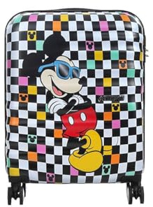 American Tourister Wavebreaker Disney, Spinner S, Handgepäck, 55 cm, 36 L, Mehrfarbig (Mickey Check)