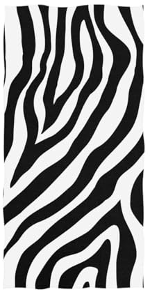 YOUJUNER Große Handtücher, Badetücher, Zebramuster, Badetücher für Dusche, Spa, Sauna, Strand, Fitnessstudio