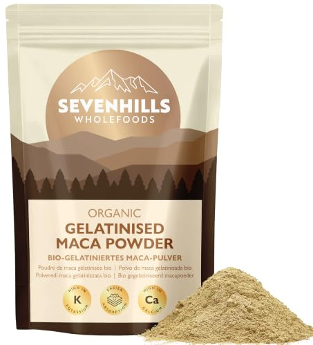 Sevenhills Wholefoods Ekologiskt Gelatiniserat Macapulver 400g