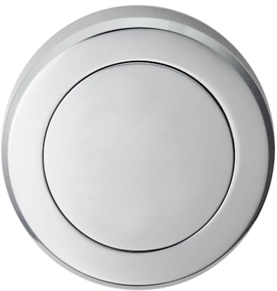 Ironmongery Solutions® Escutcheon Blank Profile Door Keyhole Cover Plate Durable Metal Door Furniture Fixings Included (Satin Chrome)