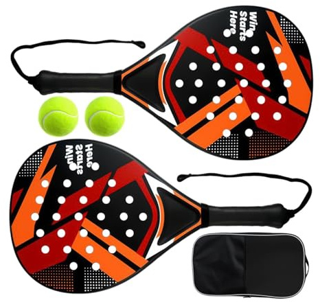Womens Tennis Racket - Lightweight Shockproof non Slip | Professional Tennis Paddles Set | 47 x 26 x 3,8 cm ABS EPE Core 1150 g con 2 uomini Balls Carry Bag for Women Youth Athlete Beach Sport Outdoor