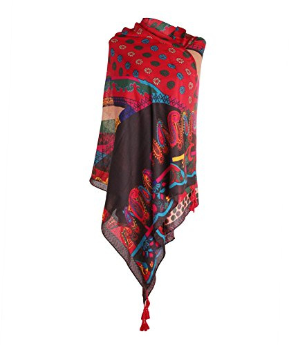 Women Beachwear Bikini Cover Up Swimwear Wrap Cotton Kimono Cardigan Tassel Fringe Summer Beach Towel Shawl Sarong Printed Poncho Stole Cape Headscarf for Travel Holiday Vacation Evening Party Casual