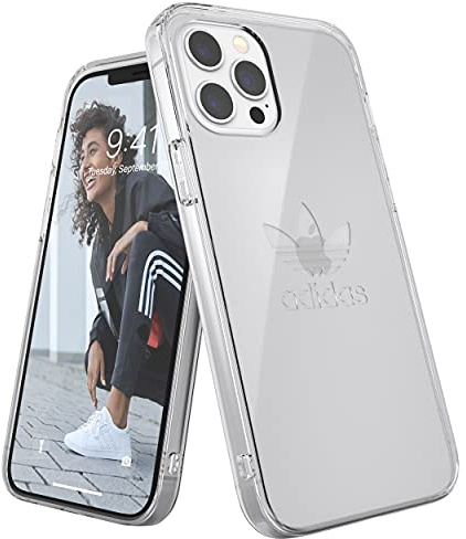 adidas EX7978 Hülle Entwickelt für iPhone 12 Pro Max 6.7, Transparent Fallgeprüfte Hüllen, stoßfeste erhöhte Kanten, Original Snap Case Schutzhülle, Transparent