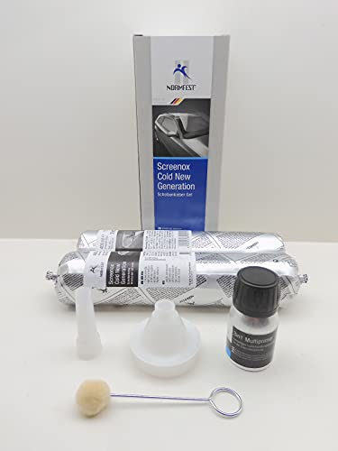 Normfest SCHEIBENKLEBER KLEBESET FRONTSCHEIBE Beutel Set SCREENOX Cold 400ML (2)
