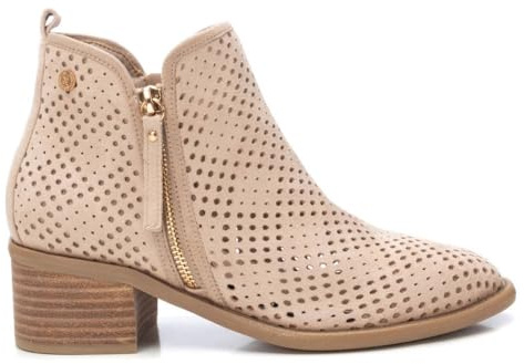 XTI - Botín Mujer Beige - Calzado Cómodo y Versátil - Moda casual - Modelo 14396103 (Talla 40)