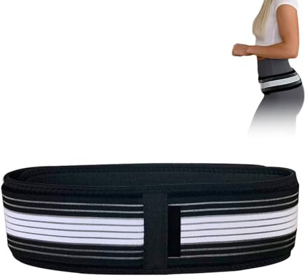 Hinapan 1 cinturón articular, cinturón pélvico para hombre y mujer, cinturón sacroilíaco para aliviar el dolor (ciática, espalda baja, caderas), vendaje trasero antideslizante ajustable (120 cm)