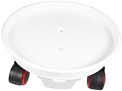 ifundom Plateau Mobile pour Pot De Fleurs avec roulettes Base De Maintien Plateau De Rangement Plastique