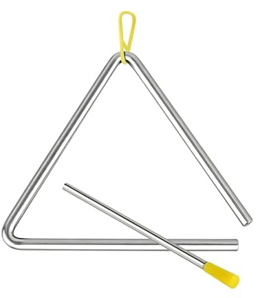 Triangle Hand Percussion,Steel Music Triangle | Portable Percussion Bell Beater for Kids Children
