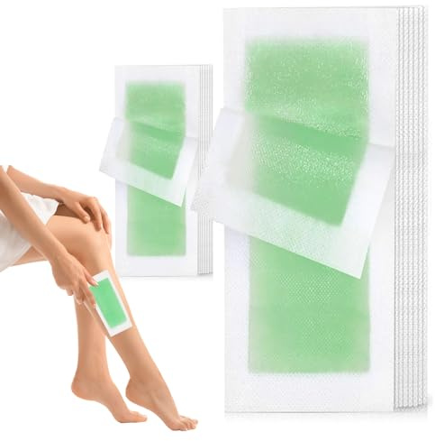 60 Pcs Wax Strips for Hair Removal Kit, waxing strips | 40 Large Body Waxing Strips & 20 Face Wax Strips for Face,Eyebrow, Bikini, Arms,Underarms & Legs, Women & Men