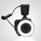 Flash Anuario Macro portátil para Pentax y Panasonic,Flash Anuario LED con 8 Adaptadores Anuares 4 Filtros Luz de Recarga de Batería para Cámara Reflex
