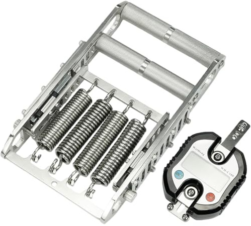 XUCS Griffkraft Trainer, Parallelen Handtrainer, Digitaler Handdynamometer 330 lbs, Edelstahl 304, Rutschfester Griffe, für Intensive Griffstärke-Sätze, Muskeltraining und Rehabilitation