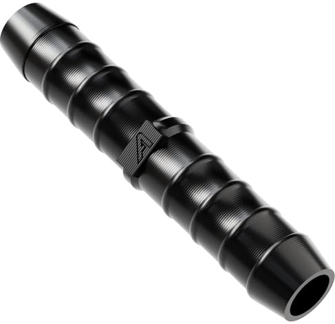 Raccord droit barbelé en plastique de 22 mm (7/8 pouce) pour tuyaux de jardin, bassins, tuyaux d’eau, connecteur cannelé en ligne