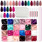 JUSTOTRY 576 Pcs Matt Mandel Nägel Zum Aufkleben Mittel, 24 Farbe Einfarbig Press on Nails Short,Reusable Kunstnägel Fake Nails mit Nagelfeile,Oval Fingernägel Künstliche Nägel für Frauen