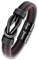 Ynkkvre Männer Personalisiertes Lederarmband, Mikrofaser-Leder Flechtarmband, mit Magnetverschluss aus Edelstahl, Weihnachtsgeschenke Geschenke für Männer, Paar, Ehemann Freund.
