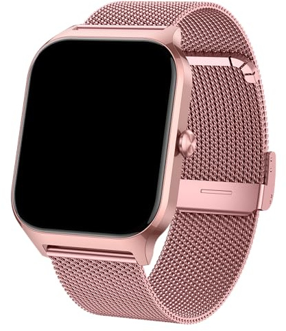 Smartwatch Damen mit Telefonfunktion, 1.85'' Zoll HD Fitnessuhr, Smart Watch 200+Sportmodi Fitness Tracker mit Herzfrequenz/Spo2/Schrittzähler/Schlafmonitor, IP68 Wasserdicht Sportuhr für iOS Android