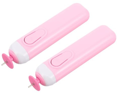 HOMSFOU 2 Pezzi Penna Quilling Elettrica Strumento Curling Carta con Fessura per Avvolgimento Preciso Utensile Versatile per Artigianato Fai da Te per Principianti e Progetti di Filigrana