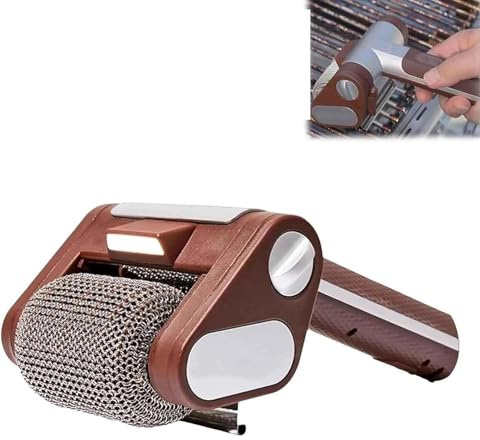 Limpiador eléctrico para barbacoa, cepillo inalámbrico sin cerdas con LED, rodillo de acero inoxidable de 350 RPM para limpieza de parrilla al aire libre y cocina