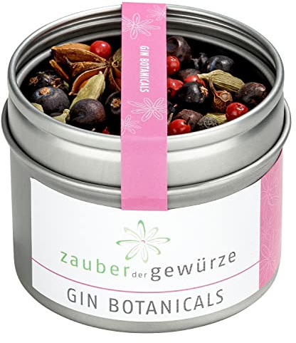 Zauber der Gewürze Gin Botanicals - Gewürze für Gin Tonic, außergewöhnliche Gin Tonics und Cocktails selber mixen, Top Qualität in wiederverschließbarer Aroma-Dose, 35 g