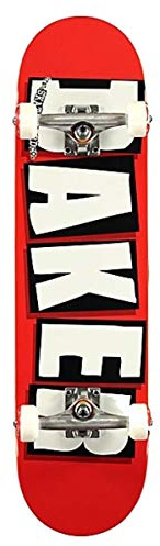Baker Skateboard Factory Assembled Complete Logo Red/White 8.0