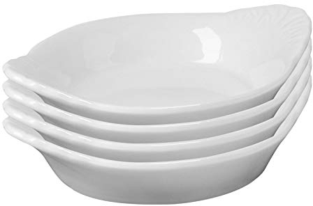Westmark 4 Petits Bols en Céramique, Forme de Goutte, Petit, Dimensions: 8,5 x 7 x 2 cm, Céramique, Tapas + Friends, Blanc, 6975224D