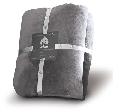 Irisette Microfaser Kuscheldecke Uni Castel 8900 Gr??e 150x200 cm Farbe grau-12