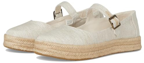 TOMS Womens Carolina Mary Jane Natural 6 Medium
