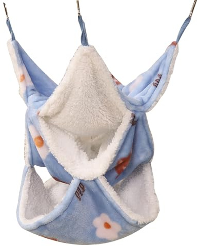 Vikrami lighting Small Three-Layer Pet Cage Hammock, Small Animal Hammock, Suspended Pet Cage, Soft Coral Wool Pet Hammock, Hamster Hammock For Guinea Pig, Ferret, Squirrel, Hamster Play(Orange)