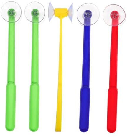 HOOTNEE Juego de Palabras Montessori 5 Piezas de Juguetes de Martillo de Plástico para Desarrollo Intelectual y Educación Temprana en Casa Color Aleatorio