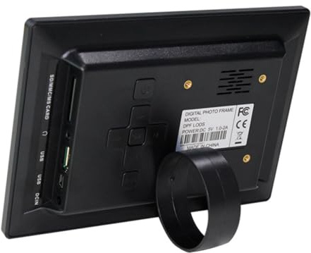 ROMISBABA Marco de Fotos Digital LED de 7 Pulgadas 800X480 con Reproductor de Fotos y Vídeos Compatible con USB y Tarjeta hasta 32 GB Pantalla Clara para Uso Escritorio y Pared Color