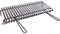 FONDERIA BONGIOVANNI | Grillrost aus Edelstahl mit Ölrückgewinnung (60 x 35 cm) | Grillzubehör | Schwarz, Edelstahl